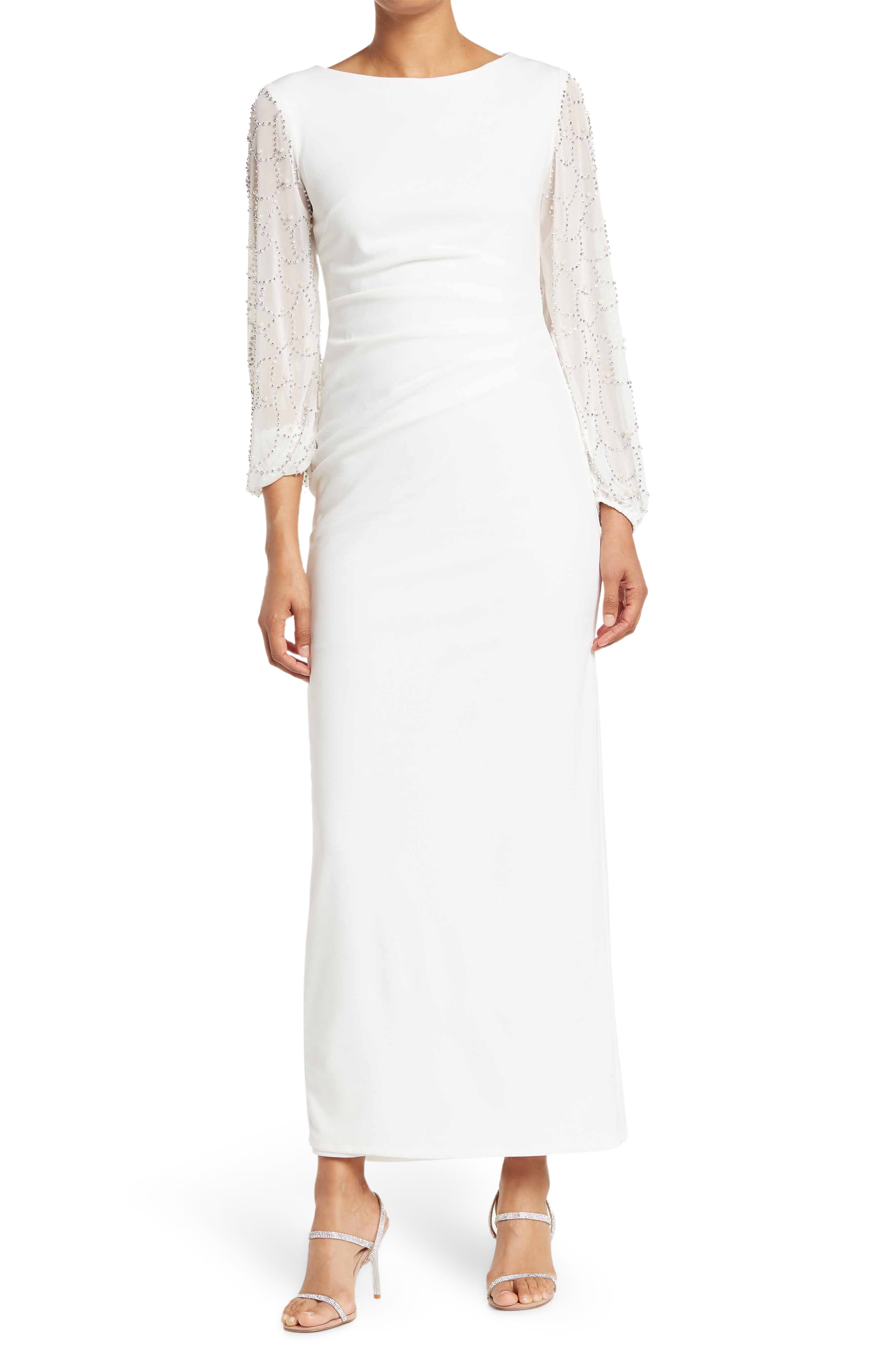 White Long Sleeve Dresses for Women ...